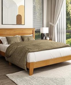 Galano Queen Bed Frame with Headboard and Wood Slat Support