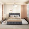 Twin Size Daybed with Storage Drawers and Rustic Wooden Frame 3