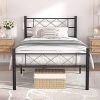 Driftwood Queen Solid Wood Platform Bed Frame with Easy Assembly 3