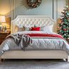 Harper Bright King Canopy Bed Frame with Headboard No Box Spring 4