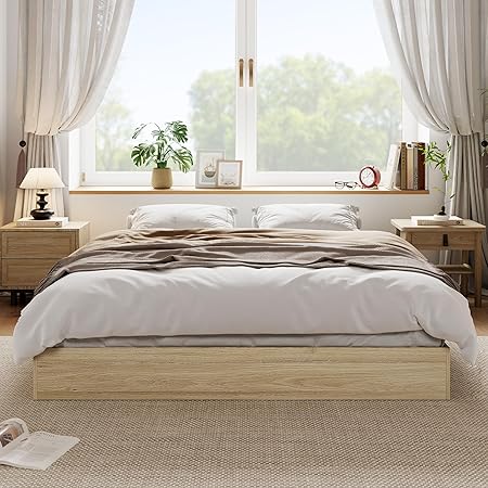 Solid Wood Platform Bed Frame with Sturdy Slats, Full Size Design Solid Wood Platform Bed Frame with Sturdy Slats, Full Size Design