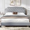 Oakcloud Full Size Bed Frame with 3 Storage Drawers and Headboard 4