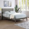 Full Size LED Bed Frame with Storage Headboard and Charging Station 3