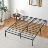 King Size Upholstered Bed Frame with Storage Drawers and Charging Station 3