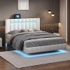 Twin Upholstered Platform Bed Frame with Headboard and Steel Support 4 Twin Upholstered Platform Bed Frame with Headboard and Steel Support 4