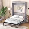Montessori Twin Size Velvet Floor Bed Frame for Kids with Headboard 4