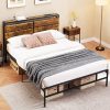 Classic Brands Mornington Black Metal King Bed Frame with Headboard 4