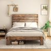 Merax Twin Modern Upholstered Platform Bed with USB Ports and Trundle 3